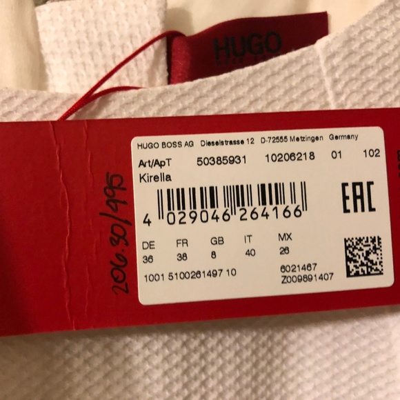 BOSS Hugo Boss Women White Dress - Picture 3 of 8